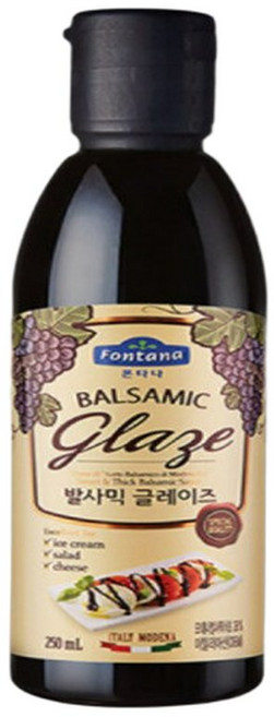 폰타나 발사믹 글레이즈 250ML 소스 폰타나글레이즈250 폰타나드레싱 폰타나발사믹250 발사믹소스, 1개