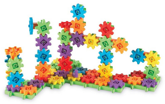 Learning Resources (Learning Resources) 100 LER9162 화려한 기어 블록 디럭스 세트 개, 1개