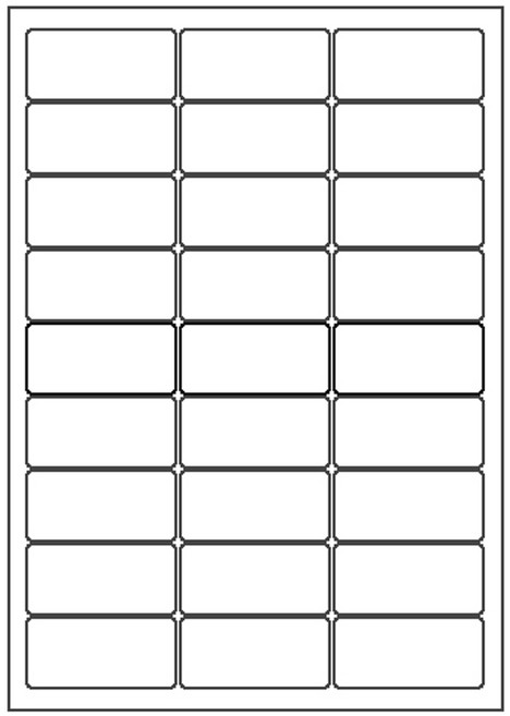 오피스라벨 A4 라벨지 27칸(3X9) 100매 흰색 바코드용라벨 물류라벨 스티커라벨지 폼텍 규격 라벨용지 라벨지, 100개