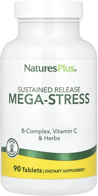 NaturesPlus 서방형 Mega-Stress 90정, NaturesPlus서방형MegaStress90정, 1개 - 쿠팡