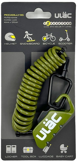 유락 피커딜리 자물쇠, 올리브, 1개
