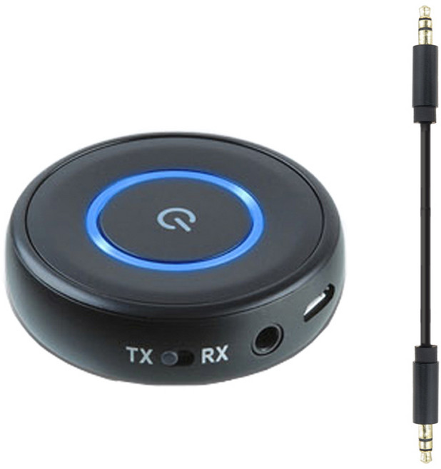 비행기 블루투스 동글 송수신기 기내 블루투스 연결 젠더 잭 오디오 앰프 반주기 RCA 무선, BTR212, 1개