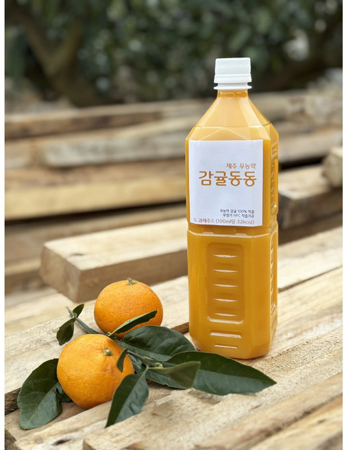 감귤동동 무농약 감귤주스 1L, 3개