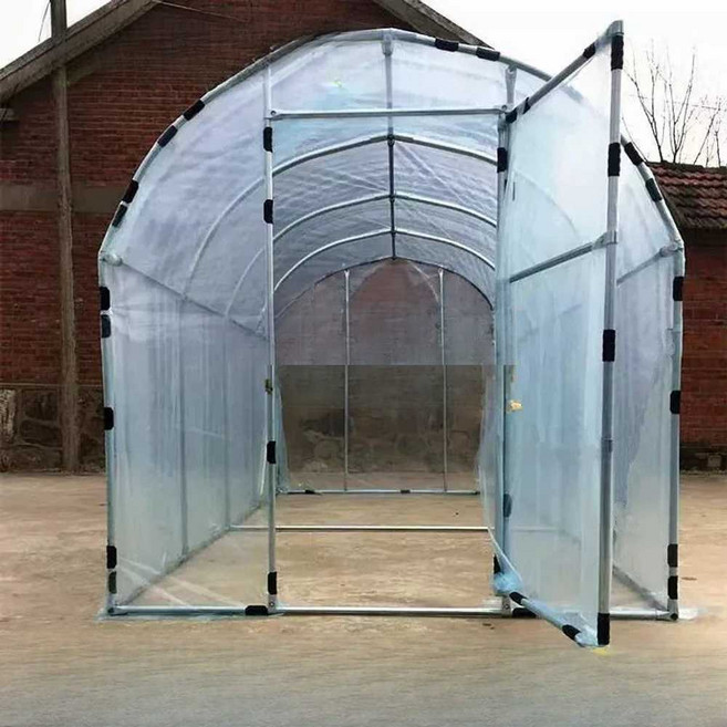 소형 비닐하우스 조립식 프레임 식물 자재 텃밭 카멜 미니온실 반쪽 단열, 1개, 2. 2x4x2m