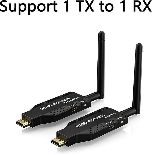 HDMI 송수신기 무선 비디오 노트북 전송 4K 확장기 화면 수신 다중, 6 무선 50m1 송신단+1 수신단