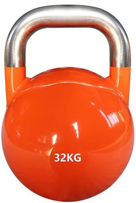 올림픽 극 역도 바벨 플레이트 스트레이트 로드 곡선 바 상업용 체육관 전문 장비 캡틴 아메리카 PU 고무 커버, 오렌지 32kg, 1개