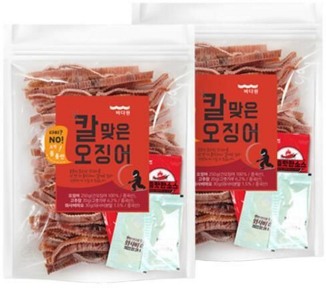 (현대Hmall)바다원 칼맞은오징어 250g+250g -