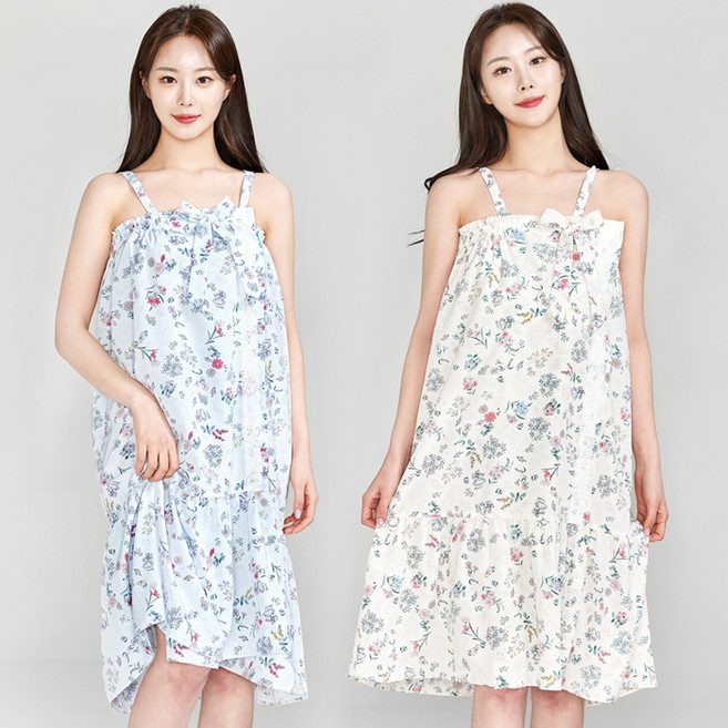 이라인 국산 큐디시 퀸플라워 끈가운