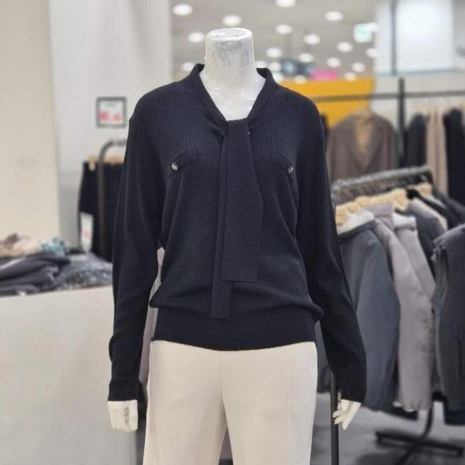 레노마레이디 sh06 스카프 장식 니트 R2H15KPO210