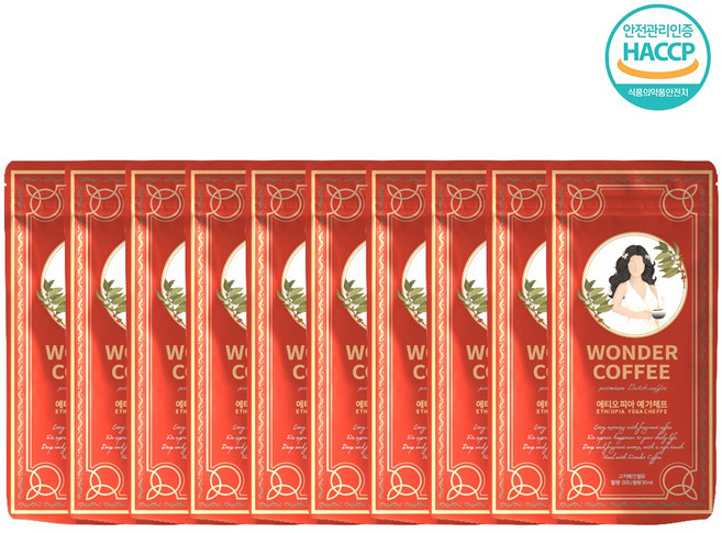 신선한 원더 더치커피 파우치 에티오피아 예가체프, 10개, 1개입, 30ml