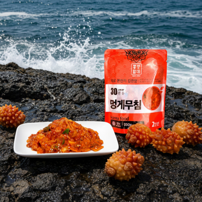 입맛 돋우는 양념 멍게무침 비빔밥용 멍게젓갈 저염 수제 반찬 330g, 2개