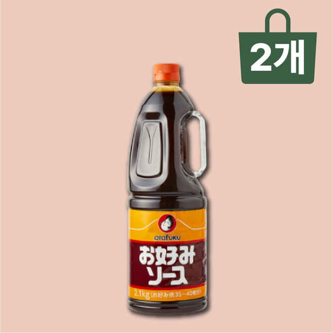 오타후쿠 오코노미야끼 소스, 2.1kg, 2개