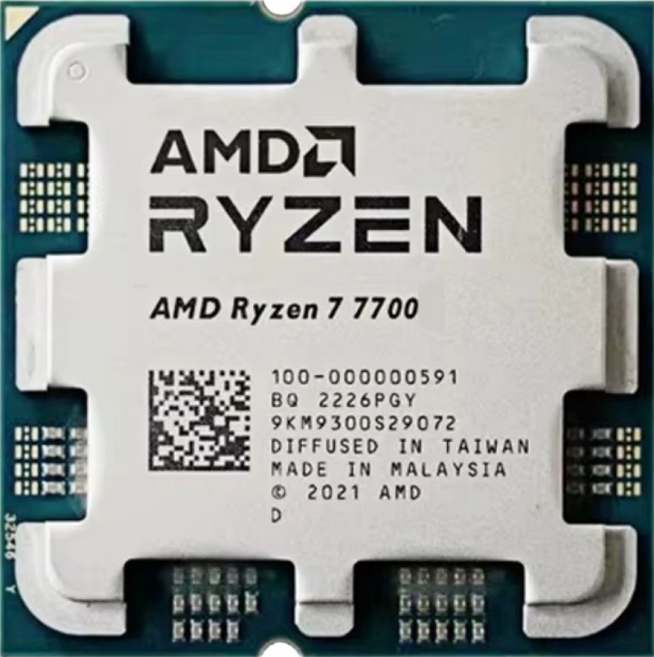 AMD 超微 Ryzen 7 7700 CPU, 1個