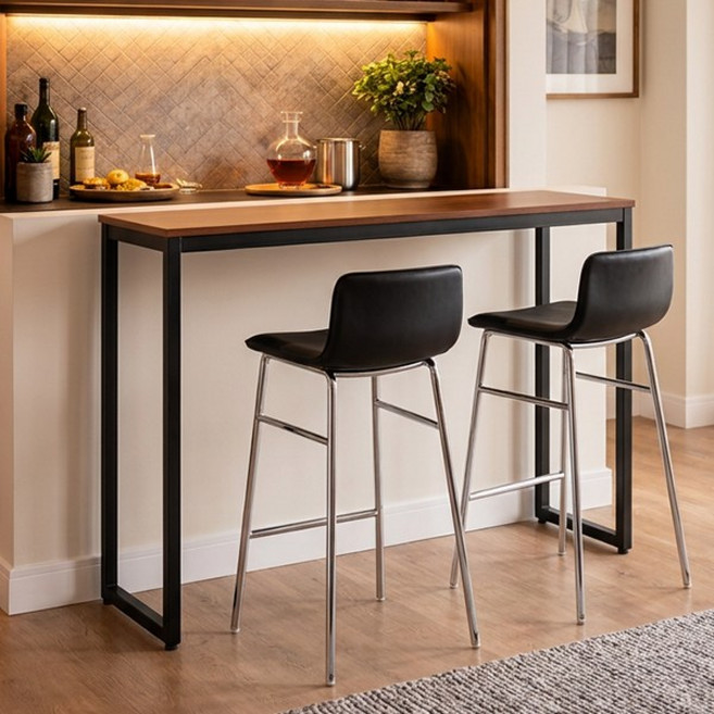 나인홈 홈바 테이블 아일랜드 식탁 조리대 1200, 멀바우