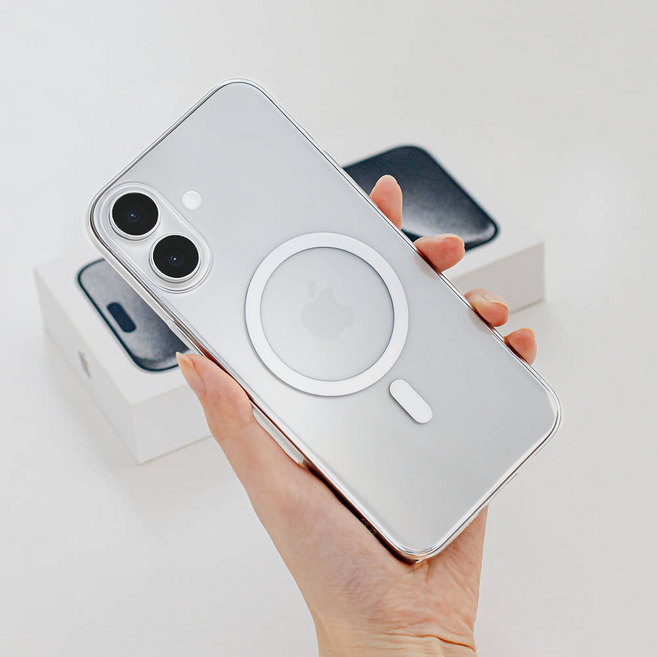 변색 없는 투명 하드 슬림 맥세이프 케이스