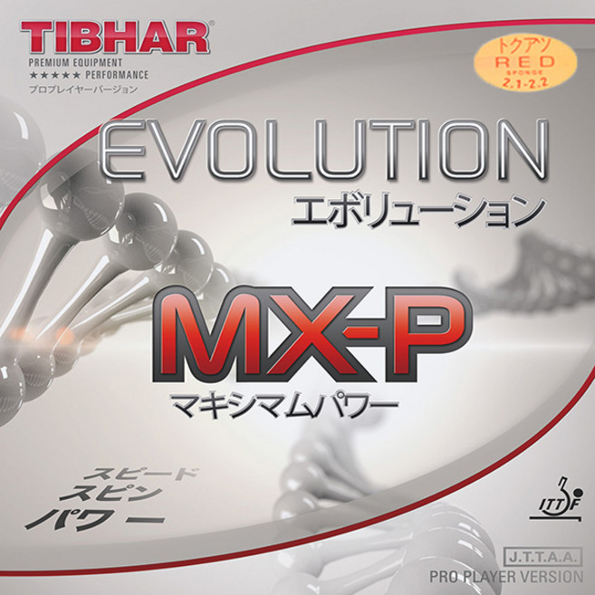 [티바] 에볼루션 MX-P 탁구러버, 빨강MAX, 1개