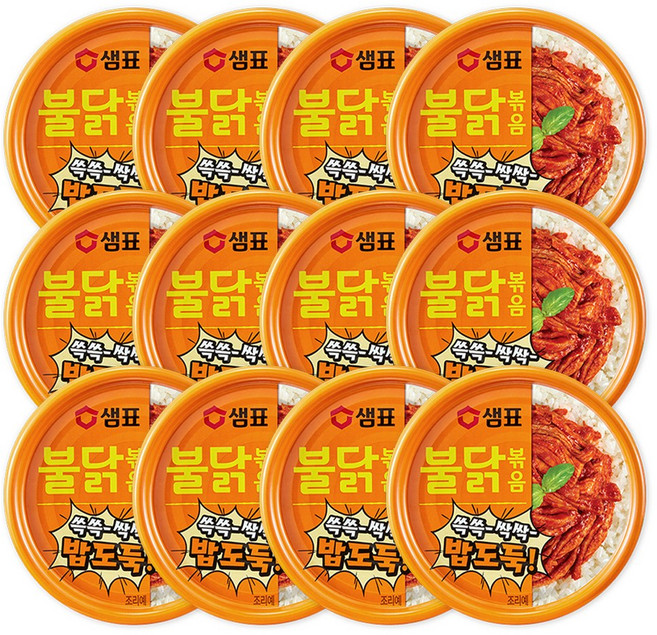 샘표 불닭볶음, 80g, 12개