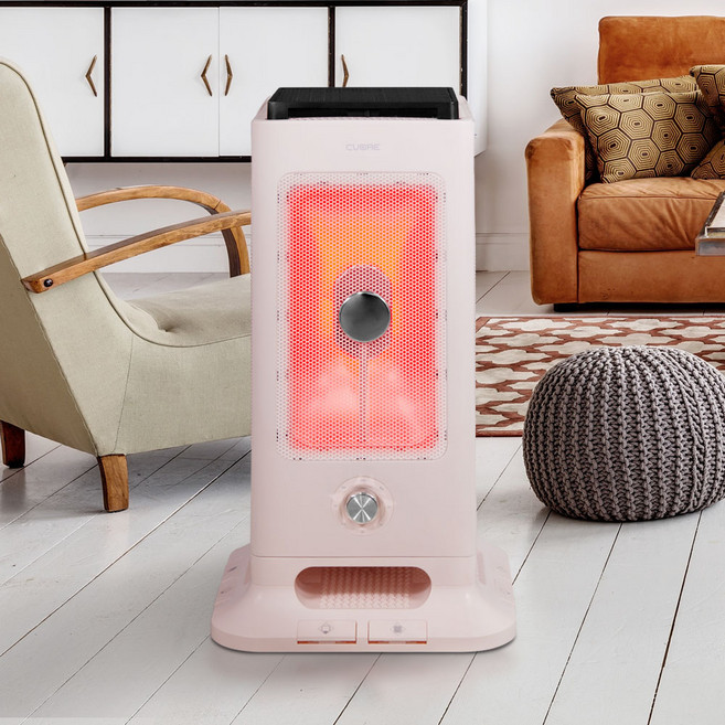 쿠오레 대형 오방난로 CH-5D30P 강력한난방 큼지막한 사이즈 전기히터 전기난로 강력난방-HK, 대형오방난로-라이트핑크