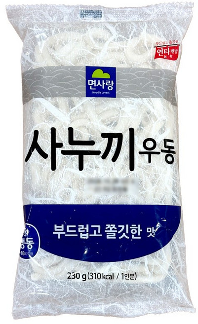 사누끼우동(쫄깃한맛) 230G면사랑, 230g, 1개