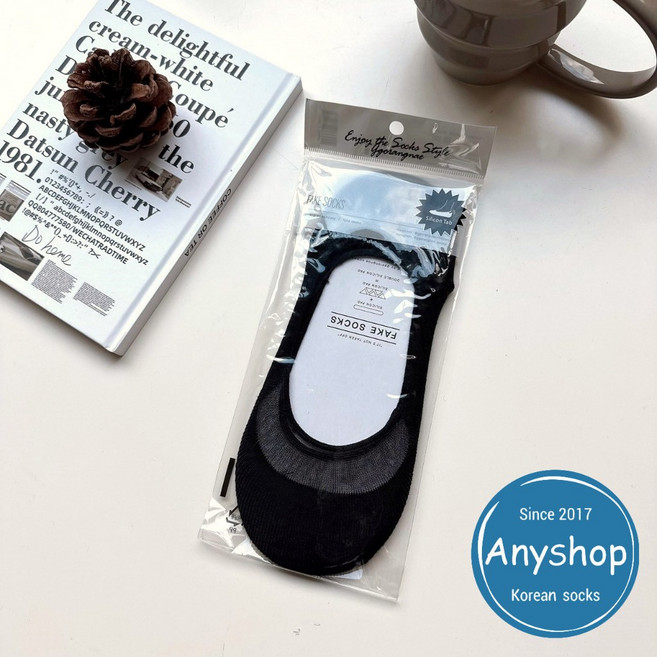Anyshop 韓國襪 隱形襪 素色娃娃鞋襪 後跟止滑設計 N506