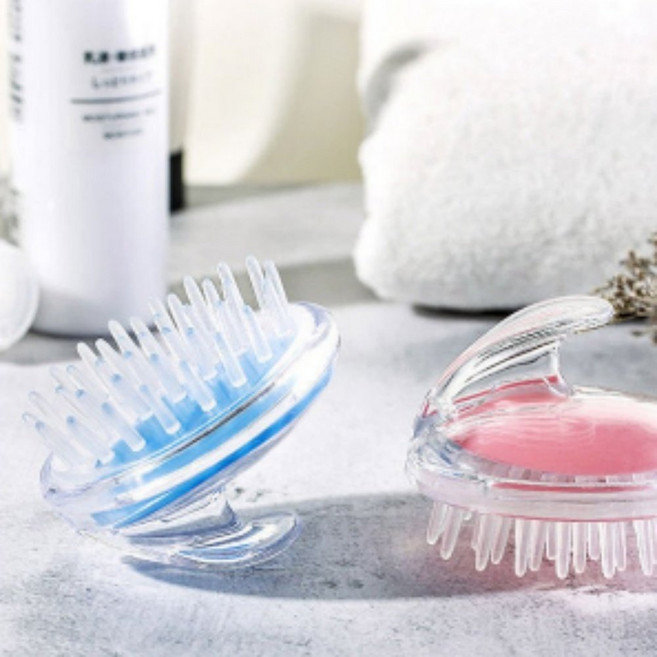 실리콘 샴푸브러쉬 저자극 모공청소 두피마사지기 빗 클렌징