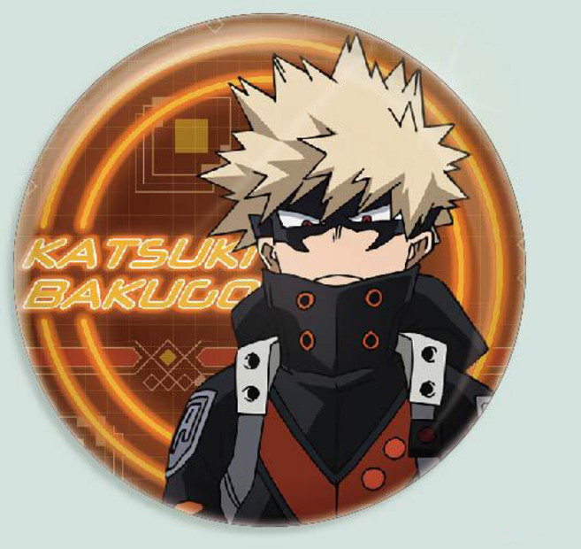 나의 히어로아카데미아 홀로그램 뱃지 58mm 캐릭터 굿즈 미도리야