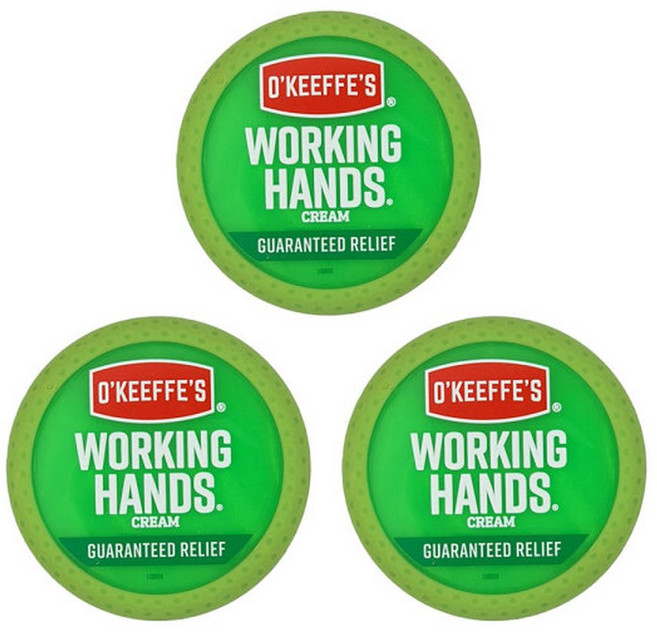 오킵스 워킹핸즈 고보습 핸드크림 자타입 용기타입 무향 3개