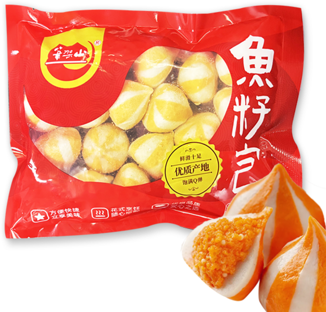 홍홍 중국식품 냉동 날치알 날치완자볼 날치알완자볼 날치피쉬볼 훠궈 마라탕 사리 완자볼 어묵볼 위즈볼, 400g, 1개