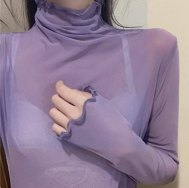 레이어드 이너 시스루 블라우스 티셔츠 8컬러