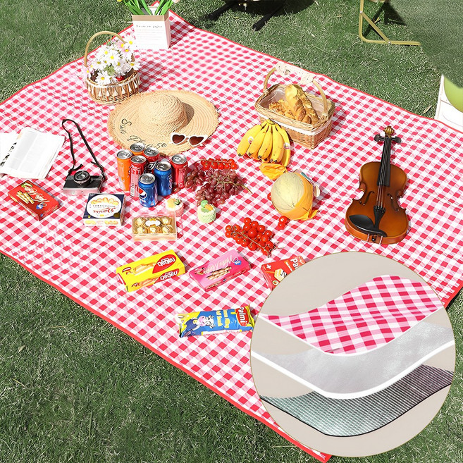 메이스 두꺼운 방수 돗자리 2M*2M, 없음