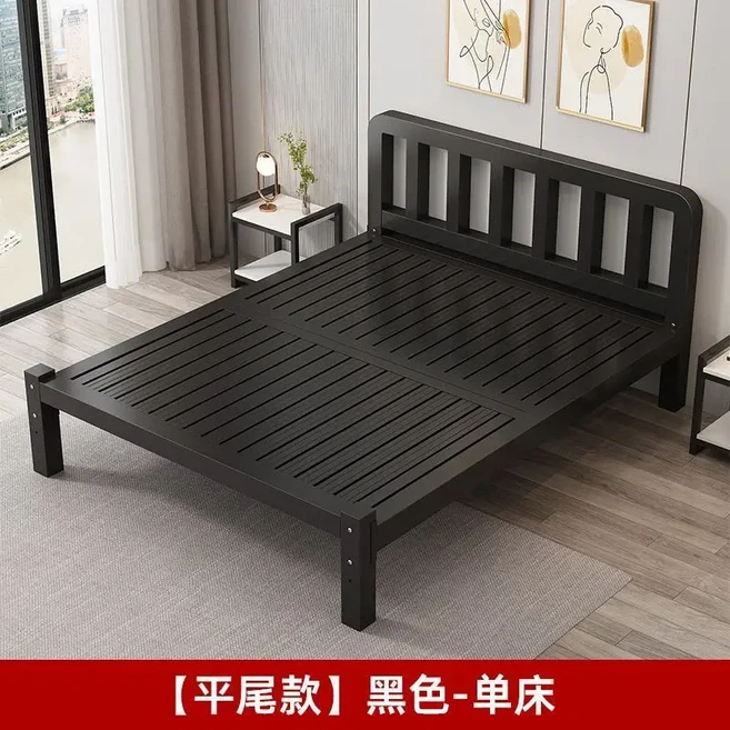 아이언 아트 가정용 18m 더블 침대 스테인리스 스틸 임대실 싱글 프레임, 08 1.5 meters   2 m, 01 flat tail