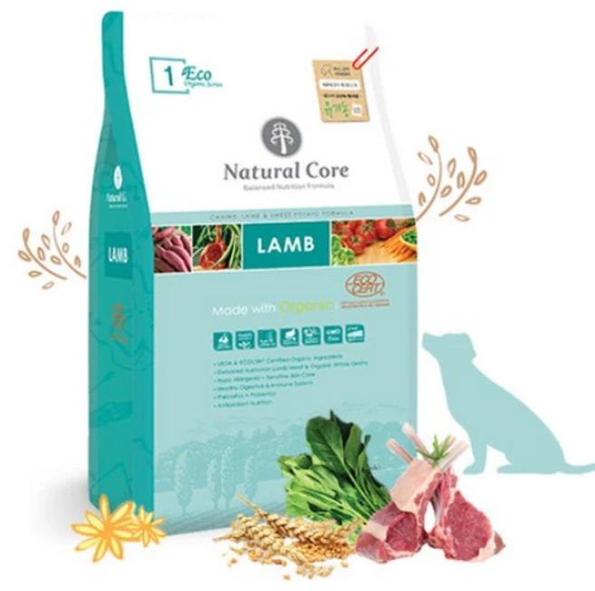 네츄럴코어 강아지 유기농 에코1 기능성 사료 2Kg, 피부/피모+알러지, 1개 - 쿠팡