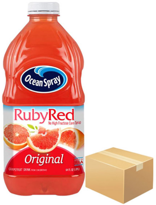 오션스프레이 루비레드 입/자몽주스, 8개, 1.89L, 8개