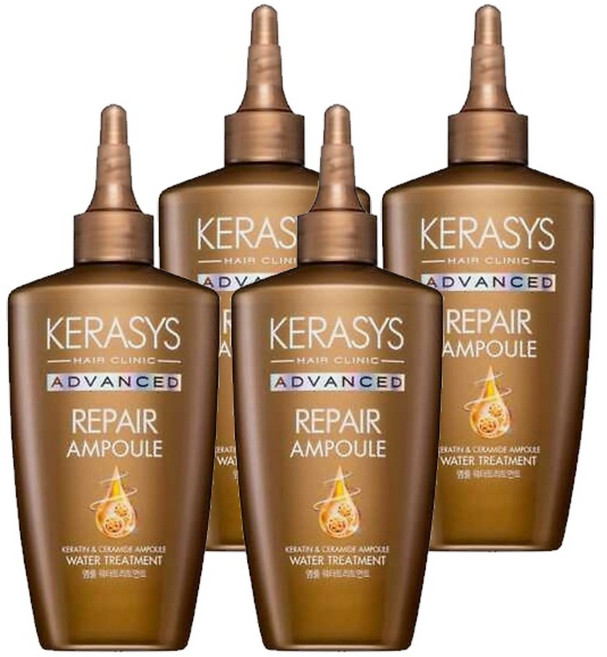 케라시스 어드밴스드 리페어 앰플 워터 헤어트리트먼트, 4개, 220ml