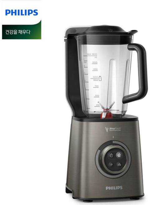 필립스 진공 초고속믹서기 HR3757/2L 대용량/진공블렌딩/6각3D칼날, HR3757
