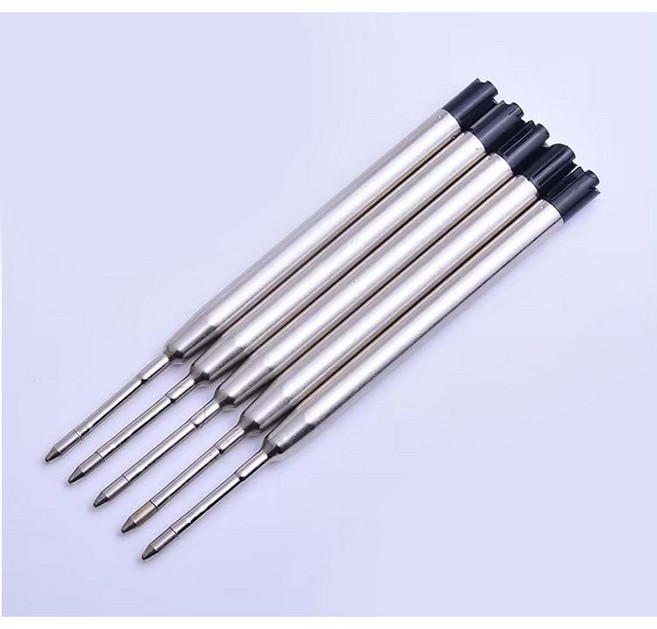 [마치]고급 볼펜 유성리필심 1.0mm, 검정색심, 5개