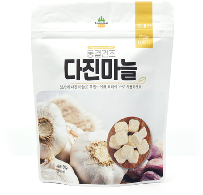 산마을 다진마늘 블럭, 2개, 30g