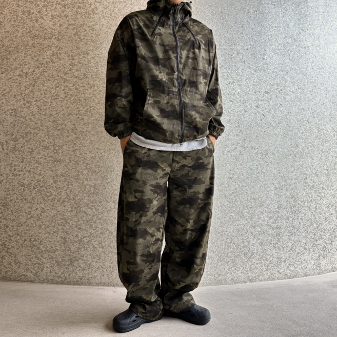 베럴댄나우 카모 남성 바람막이 집업 상하의 트레이닝복 세트