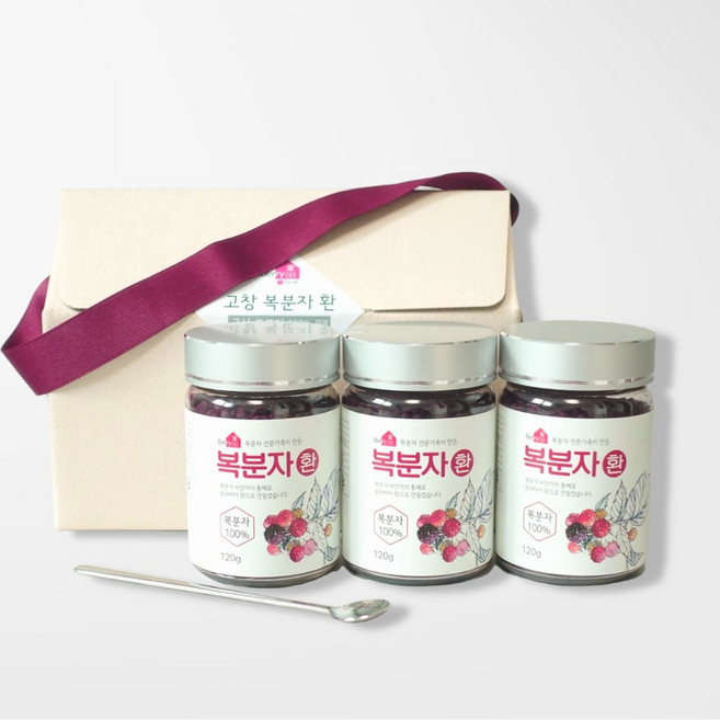 씨까지 통째로 고창 복분자환100%, 3개, 120ml