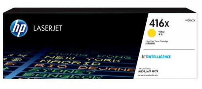 HP 프린터 대용량 토너 416X, Yellow(W2042X), 1개