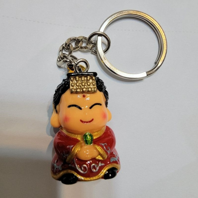 佳樺3cm神明公仔鑰匙圈批發臺灣現貨正品有發票GDK1財神公仔鎖圈 五路財神 土地公文昌君 媽祖 濟公 玄天上帝, 1個
