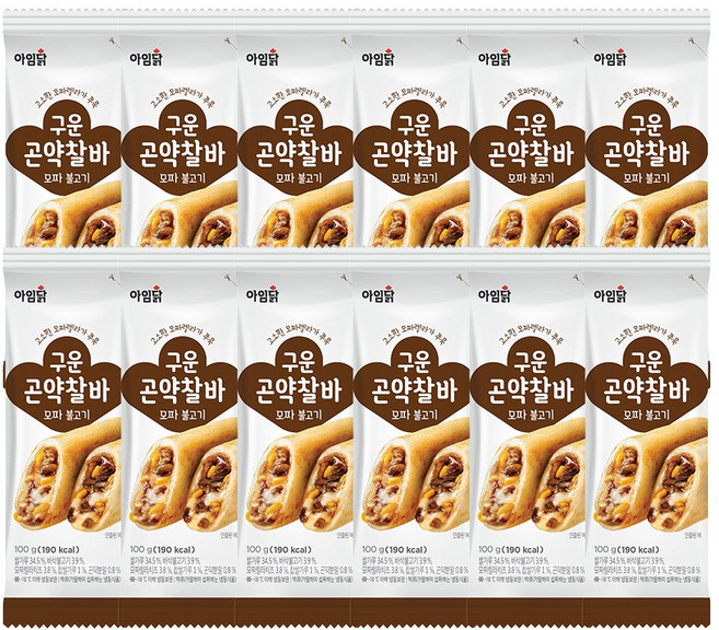 [아임닭] 구운 곤약 찰바 모짜 불고기, 12개, 100g