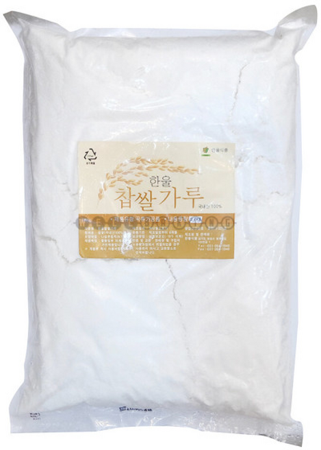 (아이스박스 ) 냉동 국산 습식 찹쌀가루 2.5kg, 1개