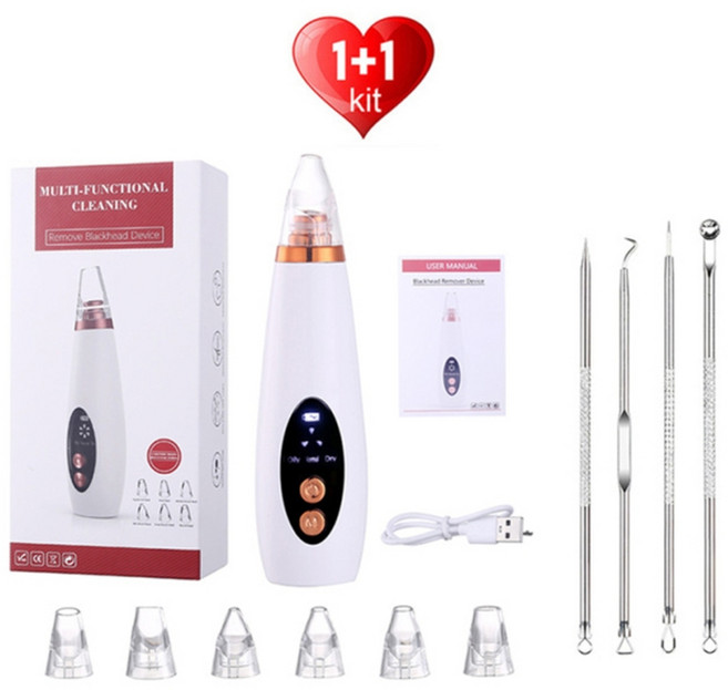 얼굴 피지 제거기 피부 케어 피지 여드름 제거 기계 코 진공 흡입 여드름 제 전기 흡입 여드름 제 깨끗한 바늘 뷰티 도구