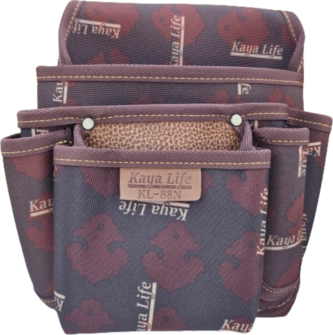 가야라이프 공구집 가죽 못주머니 KL-88N 7구 대형, 1개