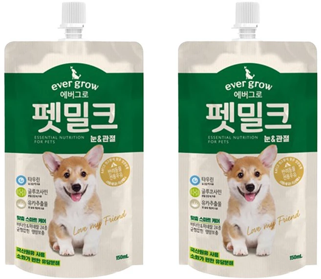 에버그로 펫밀크, 눈&관절, 150ml, 2개 - 쿠팡