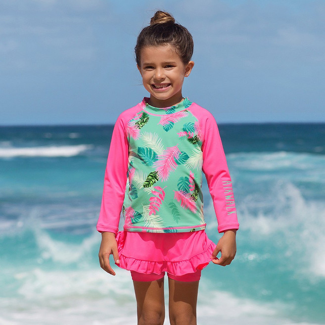 에어워크서프 여유아 키즈 래쉬가드 2피스+수모 YAWe0603