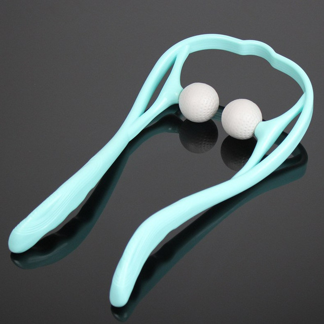 캐롤링 경추 목 마사지기 핸드 클램프 수동 마사지기