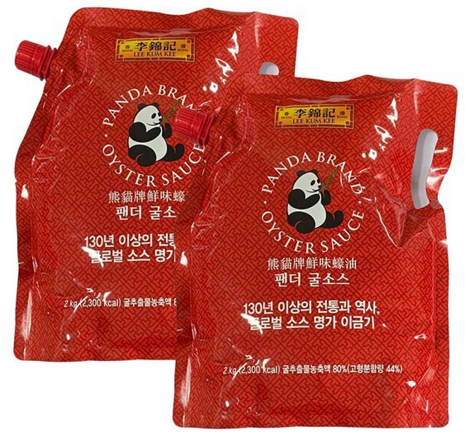 오뚜기 이금기 팬더굴소스 (스파우트팩), 2kg, 2개