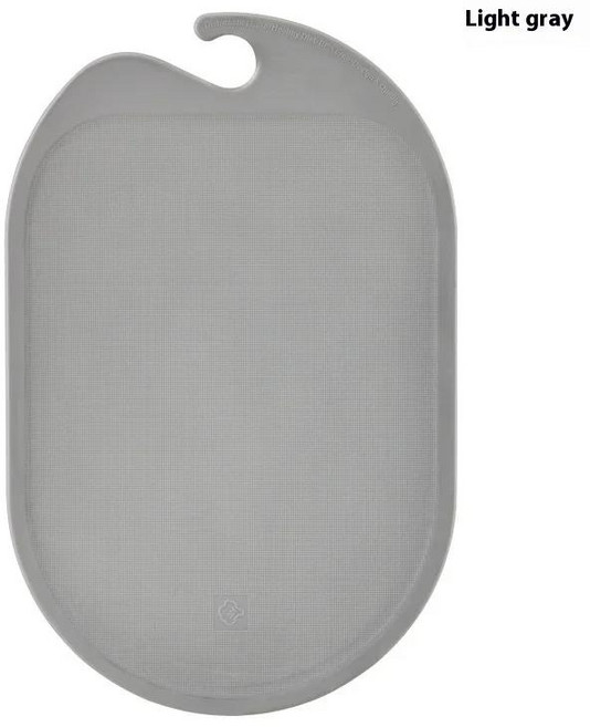 새로운 TPU 도마 항균 및 곰팡이 방지 주방 양면 벽걸이 형 고기, 02 light gray